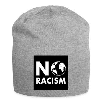 No racism - Jersey-Beanie - Grau meliert - Vorne