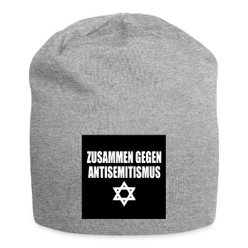 zusammen gegen antisemitismus - Jersey-Beanie - Grau meliert - Vorne