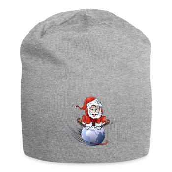 Santa Claus - Jersey Beanie - heather grey - Front