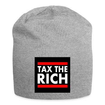 Eat the rich - Jersey Beanie - heather grey - Front