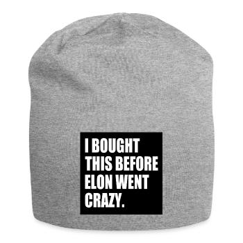i bought this before elon went crazy - Jersey-Beanie - Grau meliert - Vorne