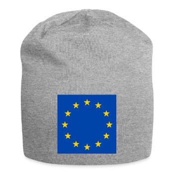 Drapeau de l’Europe - Bonnet en jersey - gris chiné - Devant