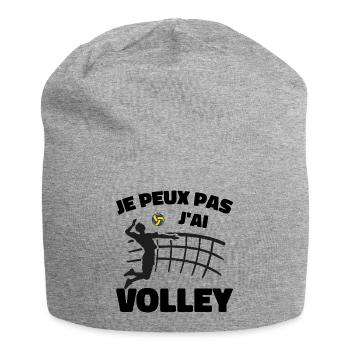 Je Peux Pas J'ai Volley - Bonnet en jersey - gris chiné - Devant