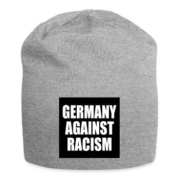 Germany against racism - Jersey-Beanie - Grau meliert - Vorne