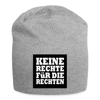 klare kante gegen rechts - Jersey-Beanie - Grau meliert - Vorne