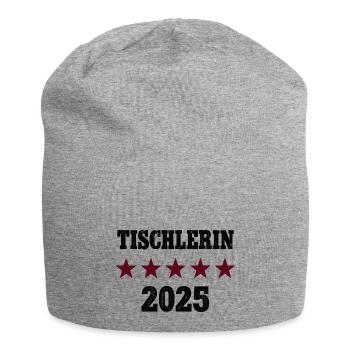 2025 Tischlerin Beruf Abschluß Lehre Bestanden - Jersey-Beanie - Grau meliert - Vorne