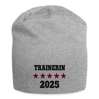 Trainerin Beruf Trainer Ausbildung Lizenz 2025 - Jersey-Beanie - Grau meliert - Vorne