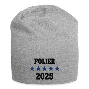 2025 Polier Beruf Bauleiter Job Bau Arbeit Kollege - Jersey-Beanie - Grau meliert - Vorne