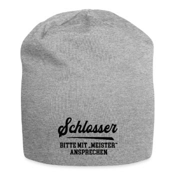 Schlosser Meister Prüfung Bestanden Meisterbrief - Jersey-Beanie - Grau meliert - Vorne