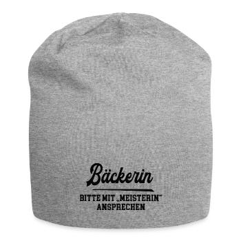 Bäckerin Meister Prüfung Bestanden Bäckerei - Jersey-Beanie - Grau meliert - Vorne