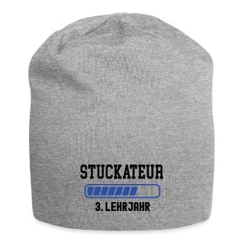 Ausbildung Stuckateur 3. Lehrjahr Stukkateur Lehre - Jersey-Beanie - Grau meliert - Vorne