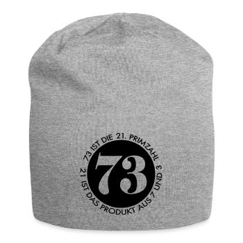 73 Text - Jersey-Beanie - Grau meliert - Vorne