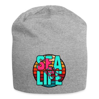 Sea life - Jersey Beanie - heather grey - Front