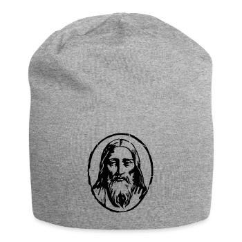 Jesus Christus - Jersey-Beanie - Grau meliert - Vorne