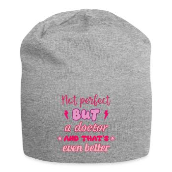 Not perfect, but doctor,gift doctor - Jersey Beanie - heather grey - Front