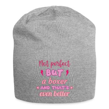 Pas parfait, mais boxeur, boxe - Bonnet en jersey - gris chiné - Devant