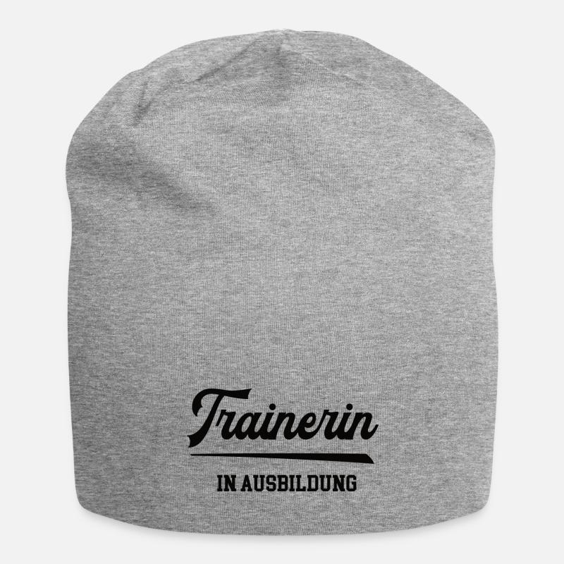 Trainerin Ausbildung Trainerschein Lizenz Training - Jersey-Beanie - Grau meliert