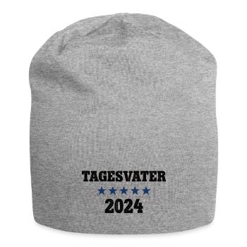 Tagesvater 2024 Tagespapa Werden Beruf Erzieher - Jersey-Beanie - Grau meliert - Vorne