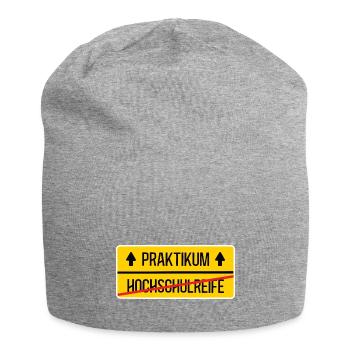 Praktikum Start Beginn Ende Schule Schulabschluss - Jersey-Beanie - Grau meliert - Vorne