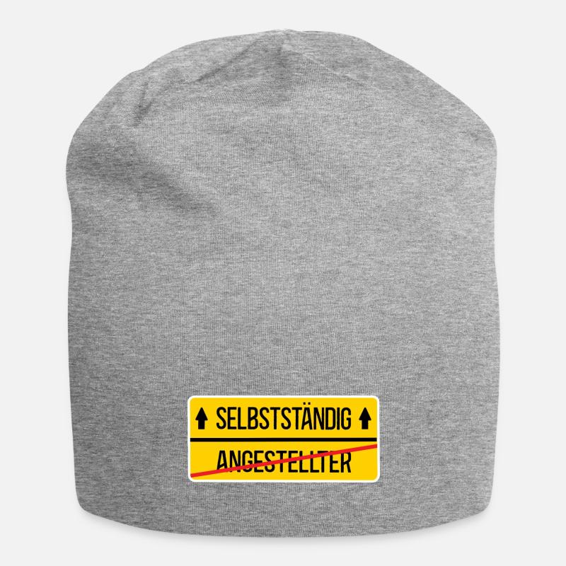 Selbstständig Machen Selbstständigkeit Unternehmer - Jersey-Beanie - Grau meliert