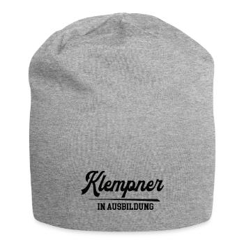 Klempner in Ausbildung Klempnerausbildung Lehrling - Jersey-Beanie - Grau meliert - Vorne
