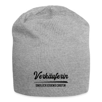 Verkäuferin Chefin Selbstständigkeit Firma Gründen - Jersey-Beanie - Grau meliert - Vorne