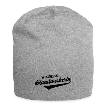 Weltbeste Handwerkerin Beste Handwerk Meisterin - Jersey-Beanie - Grau meliert - Vorne