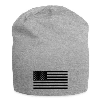 U.S. /USA Tactical Flag - Jersey Beanie - heather grey - Front