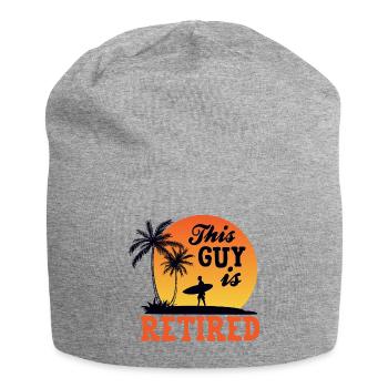I'm Retired, Finally Retired, Retired - Jersey Beanie - heather grey - Front