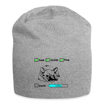 bouledogue français - Bonnet en jersey - gris chiné - Devant