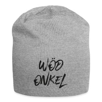 Wöd Onkel Patenonkel Österreich Taufpate - Jersey-Beanie - Grau meliert - Vorne
