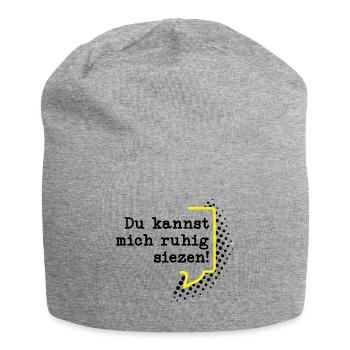 Du kannst mich siezen - Jersey-Beanie - Grau meliert - Vorne