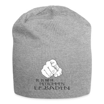 eisbader winterbader eischwimmen eisbademeister - Jersey-Beanie - Grau meliert - Vorne