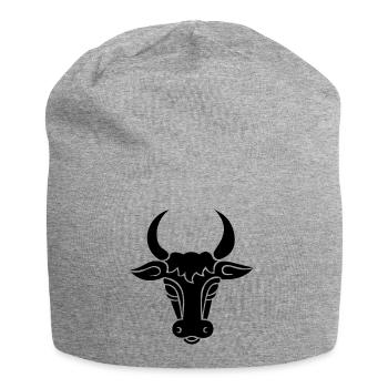 bull - Jersey Beanie - heather grey - Front