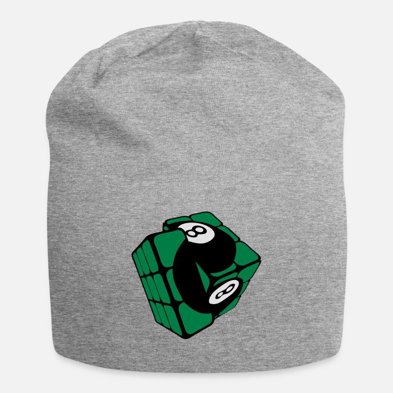 cube billard boule rubi forme - Bonnet en jersey - gris chiné