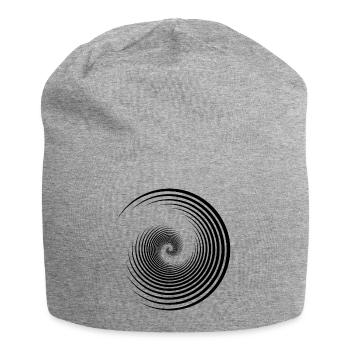 Spiral Shell Retro Gift Idea - Jersey Beanie - heather grey - Front