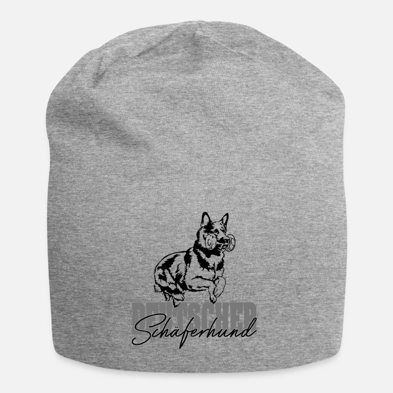 DEUTSCHER SCHÄFERHUND Hürde Sprung IPO Wilsigns - Jersey-Beanie - Grau meliert