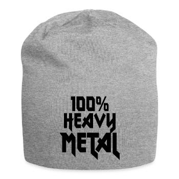 100 Heavy Metal Hard Rock - Jersey-Beanie - Grau meliert - Vorne