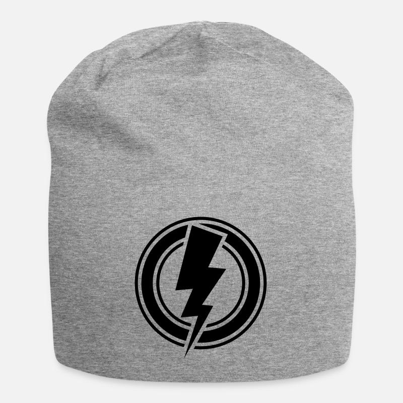 Blitz Symbol - Jersey-Beanie - Grau meliert