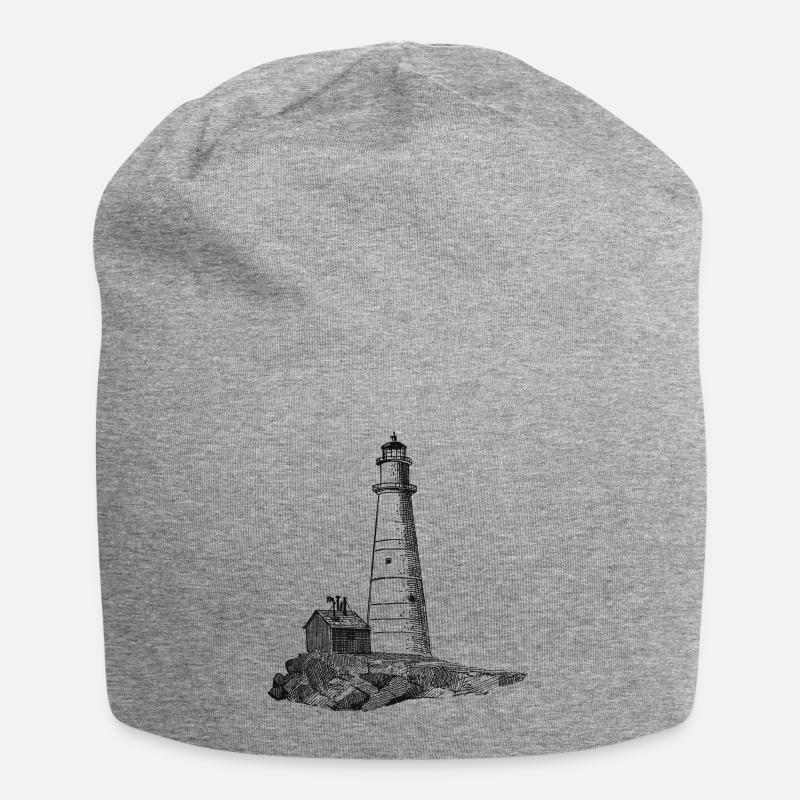 Leuchtturm - Jersey-Beanie - Grau meliert