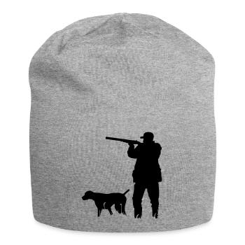 Hunter - Jersey Beanie - heather grey - Front
