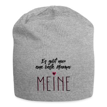 Meine Beste Mama Mutter Muttertag Spruch Geschenk - Jersey-Beanie - Grau meliert - Vorne