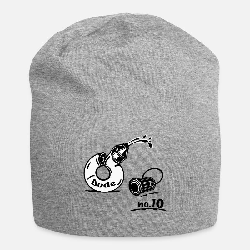 Mec n° 10 - Bonnet en jersey - gris chiné