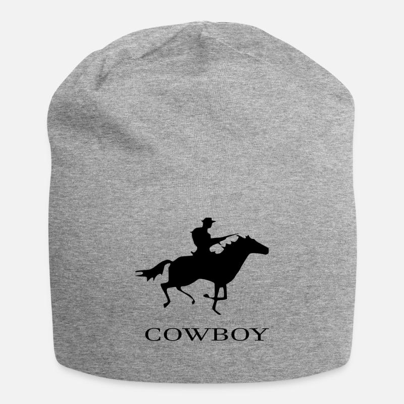 Cowboy - Jersey-Beanie - Grau meliert