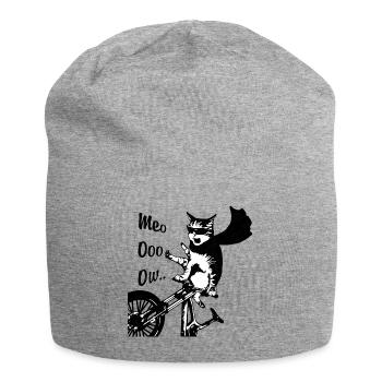 Meooooow .. - Bonnet en jersey - gris chiné - Devant