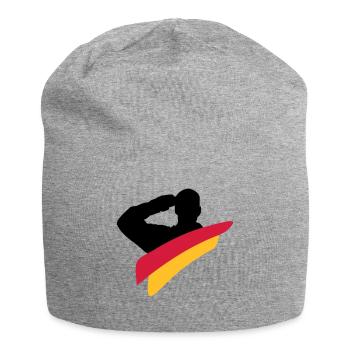 Veteran Deutschland Logo - Jersey-Beanie - Grau meliert - Vorne