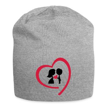 wedding day - Jersey Beanie - heather grey - Front