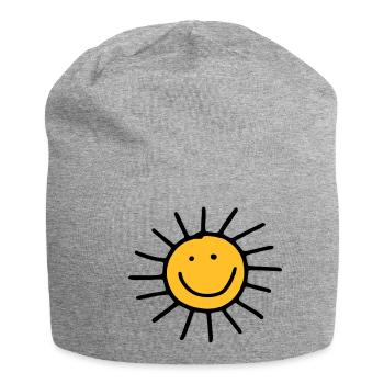 Sun - Jersey Beanie - heather grey - Front