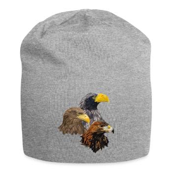 Raubvögel - Jersey-Beanie - Grau meliert - Vorne