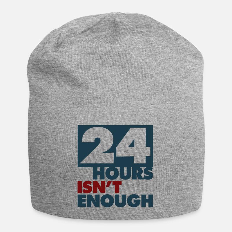 24hours isn't enough - Jersey Beanie - heather grey